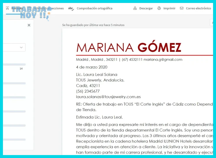 Cómo adaptar el tono y contenido según la oferta laboral específica