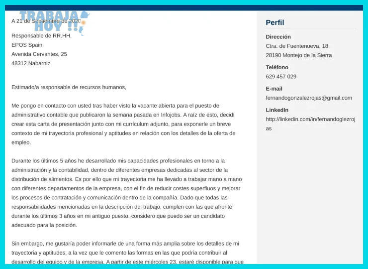 Cómo redactar una carta de presentación para postularte