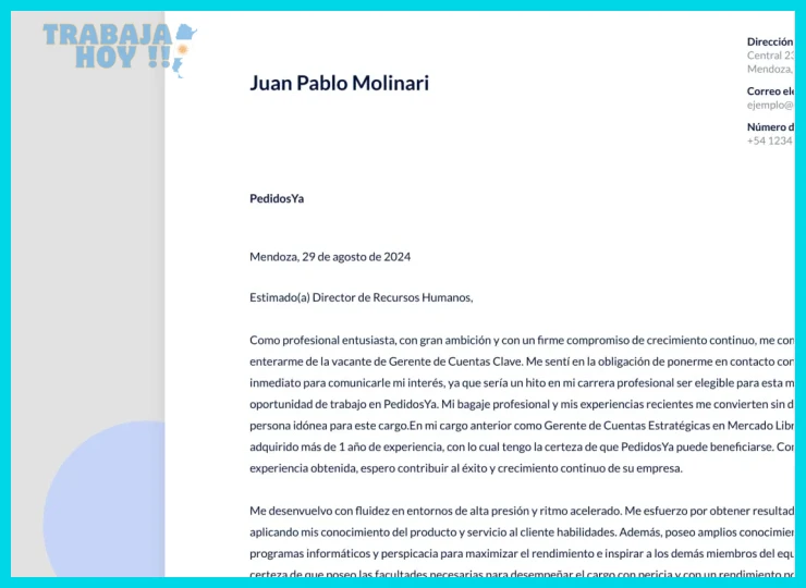 Ejemplos de cartas de presentación que consiguieron entrevistas