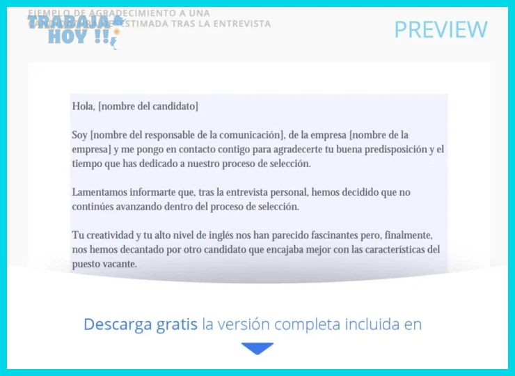 ¿Cómo te fuiste del trabajo anterior?